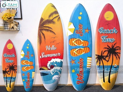 Ván lướt sóng trang trí chủ đề Vitamin Sea cao 150cm VLS-03